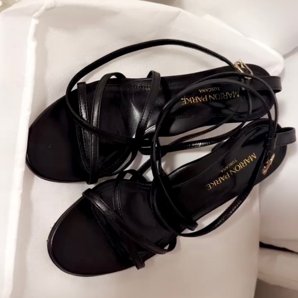 MARION PARKE RAINA SANDALS NAPPA black shoes - Picture 2 of 6